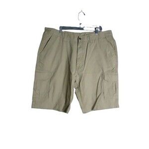 Full Blue Cargo Twill Shorts 100% Cotton Mens Size 40 Inseam 10" Khaki New